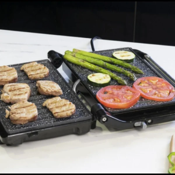 Kонтакт грил Cecotec Rock'n grill 750 Full Open