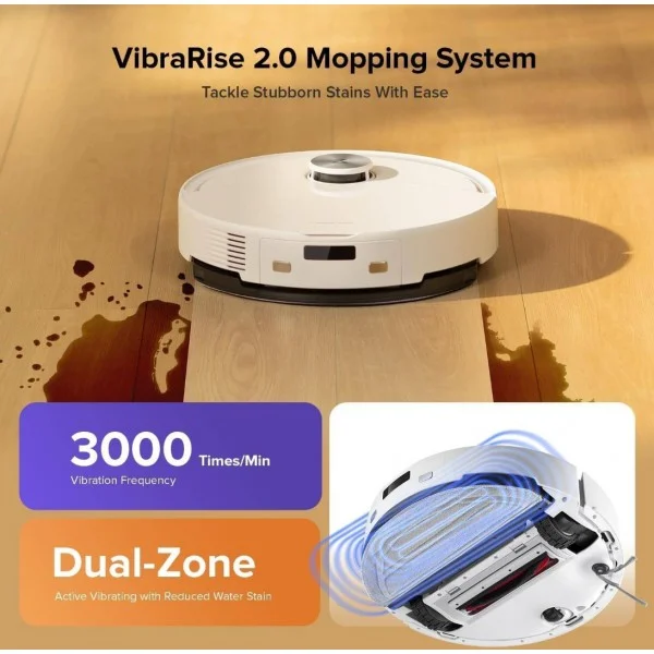 Roborock Q10 VF Прахосмукачка робот,бял