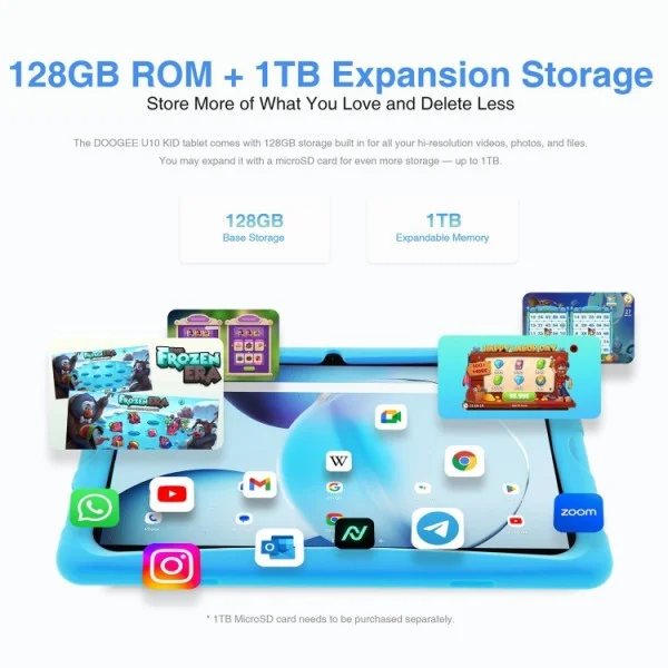 Doogee U10 Kid 128GB 4GB RAM Таблет