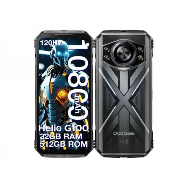 Doogee S Cyber Pro Dual Sim 512GB 12GB Смартфон, сребрист