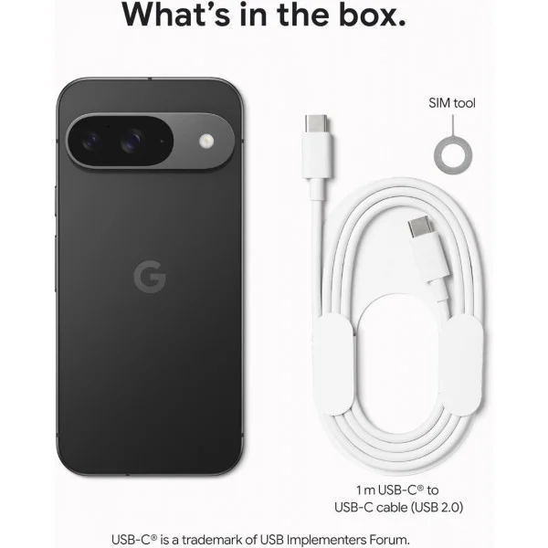 Google Pixel 9 Dual Sim 128GB 12GB Смартфон, черен
