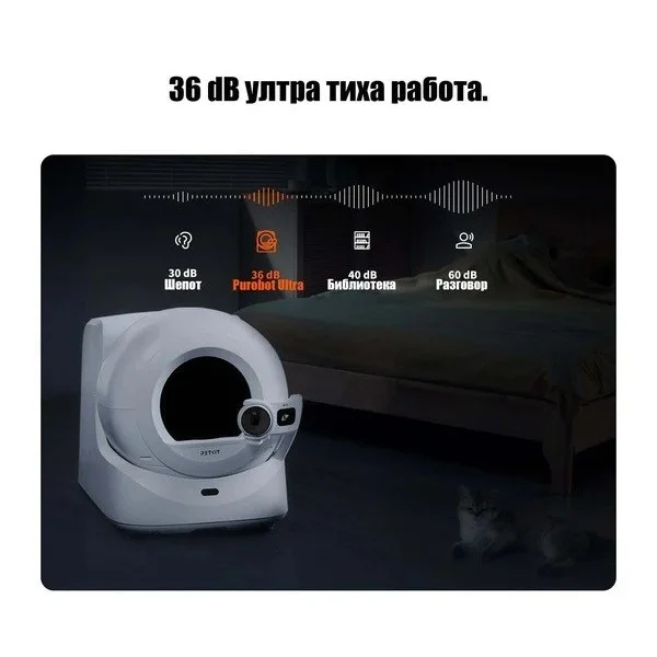 Petkit Purobot Ultra Самопочистваща се тоалетна за котки, бяла
