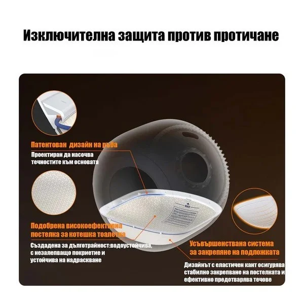 Petkit Purobot Ultra Самопочистваща се тоалетна за котки, бяла