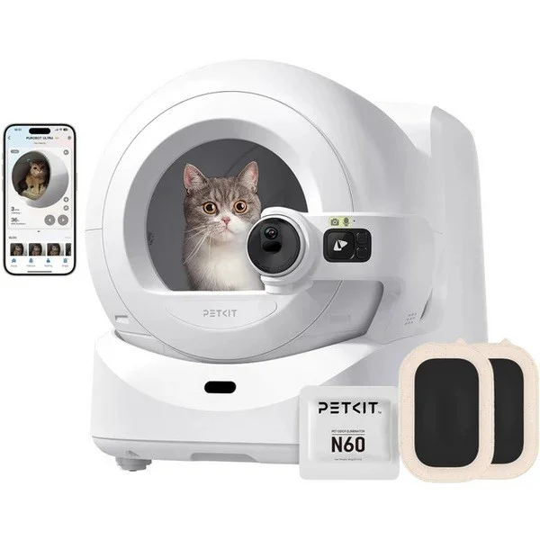 Petkit Purobot Ultra Самопочистваща се тоалетна за котки, бяла