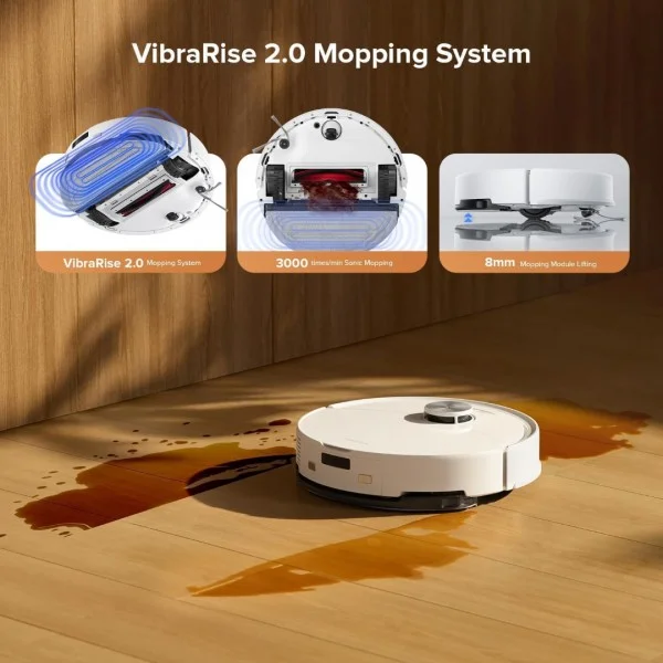 Roborock Q10 VF+ Прахосмукачка робот,бял