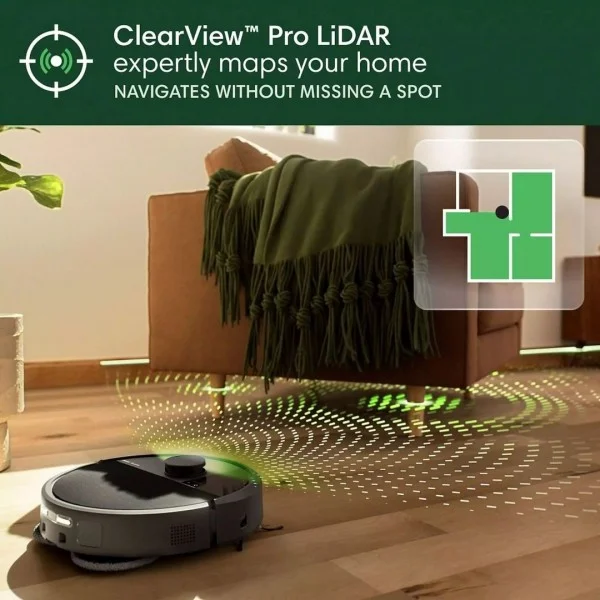 Roomba Plus 505 Combo + AutoWash Dock Прахосмукачка робот, черна