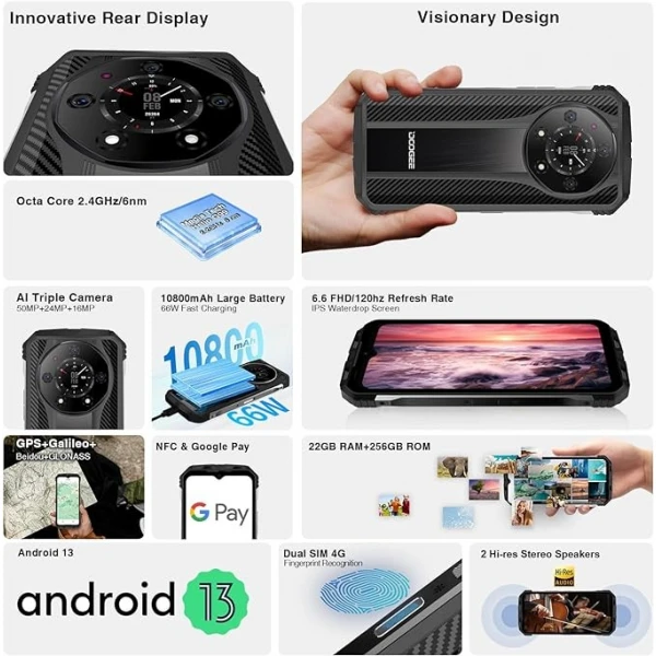 Doogee S110 Dual Sim 256GB 12GB Смартфон