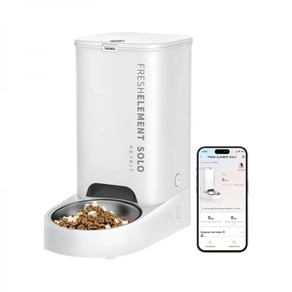 Petkit Fresh Element SOLO Автоматична хранилка за животни,бяла