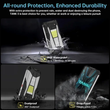 Unihertz Tank 3 Dual Sim 512GB 16GB Смартфон
