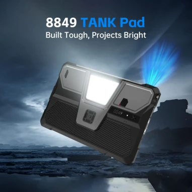 Unihertz Tank Pad Dual Sim 512GB 16GB Таблет, черен
