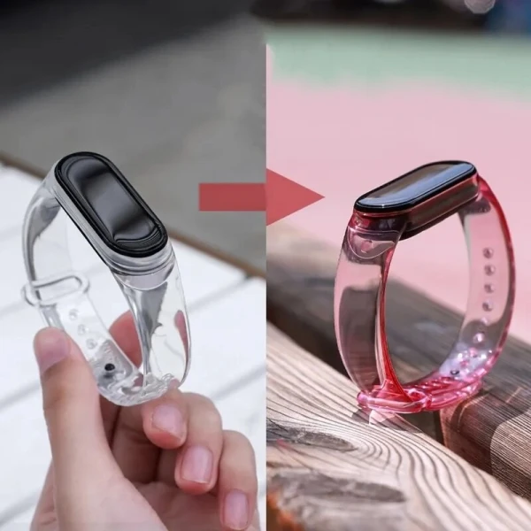 ПРОМЕНЯЩА СИ ЦВЕТА СИЛИКОНОВА КАИШКА  ЗА XIAOMI SMART BAND 6 / BAND 7