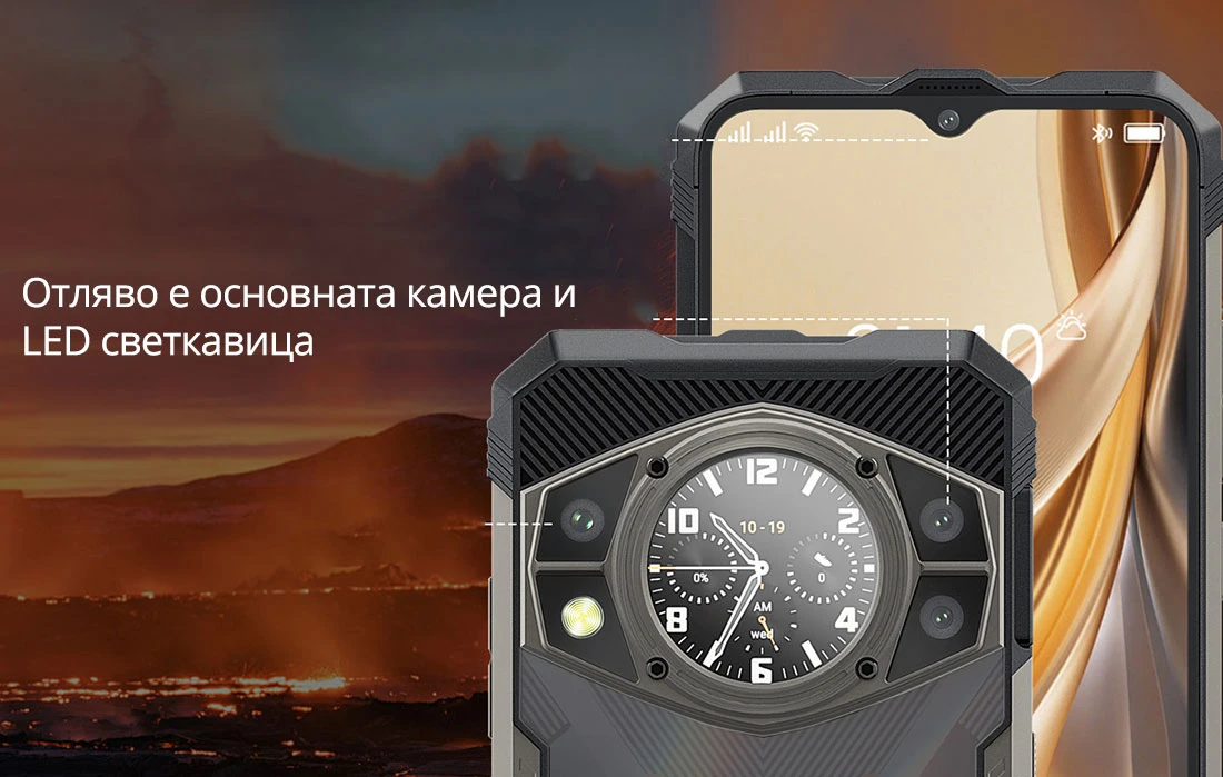 Отляво е основната камера и  LED светкавица