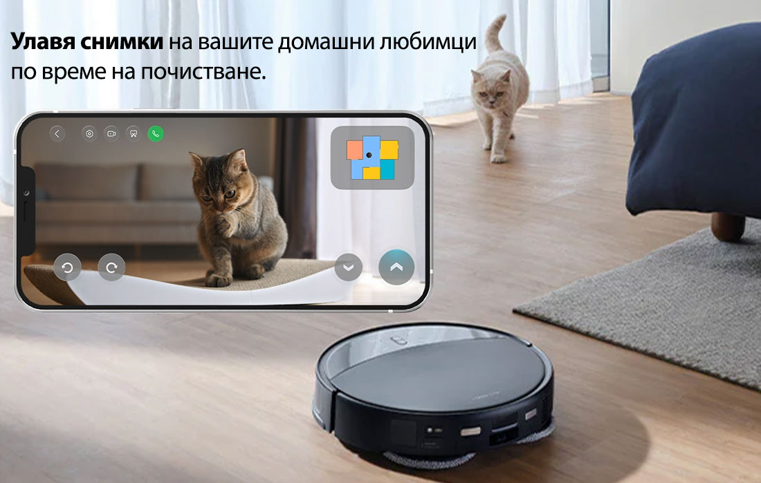 Улавя снимки на вашите домашни любимци по време на почистване. Улавя снимки на вашите домашни любимци по време на почистване.